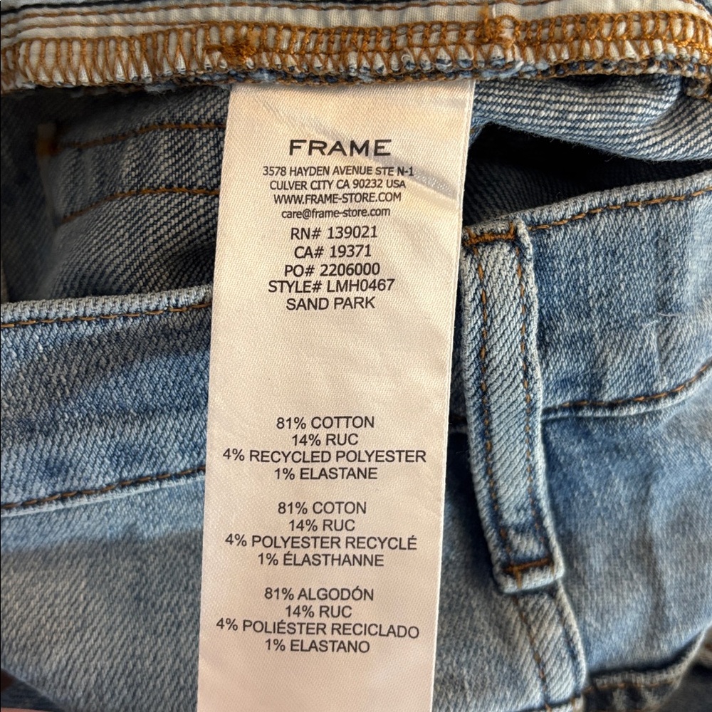 FRAME | denim blue jeans 32 L’Homme Slim - Picture 5 of 5